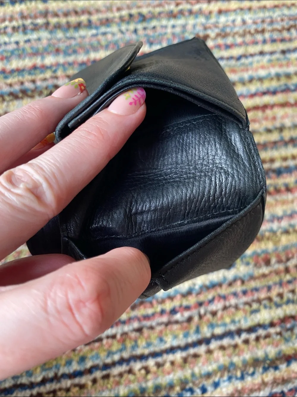 Polo Ralph Lauren black leather bifold wallet